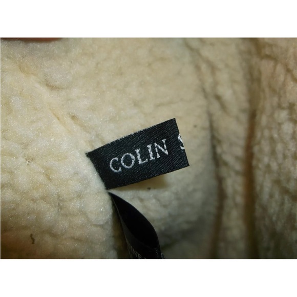 Colin Stuart Tan Suede Leather Slip ON Back Laced Wedge Boot 7.5 M NEW DISPLAY - Picture 6 of 8